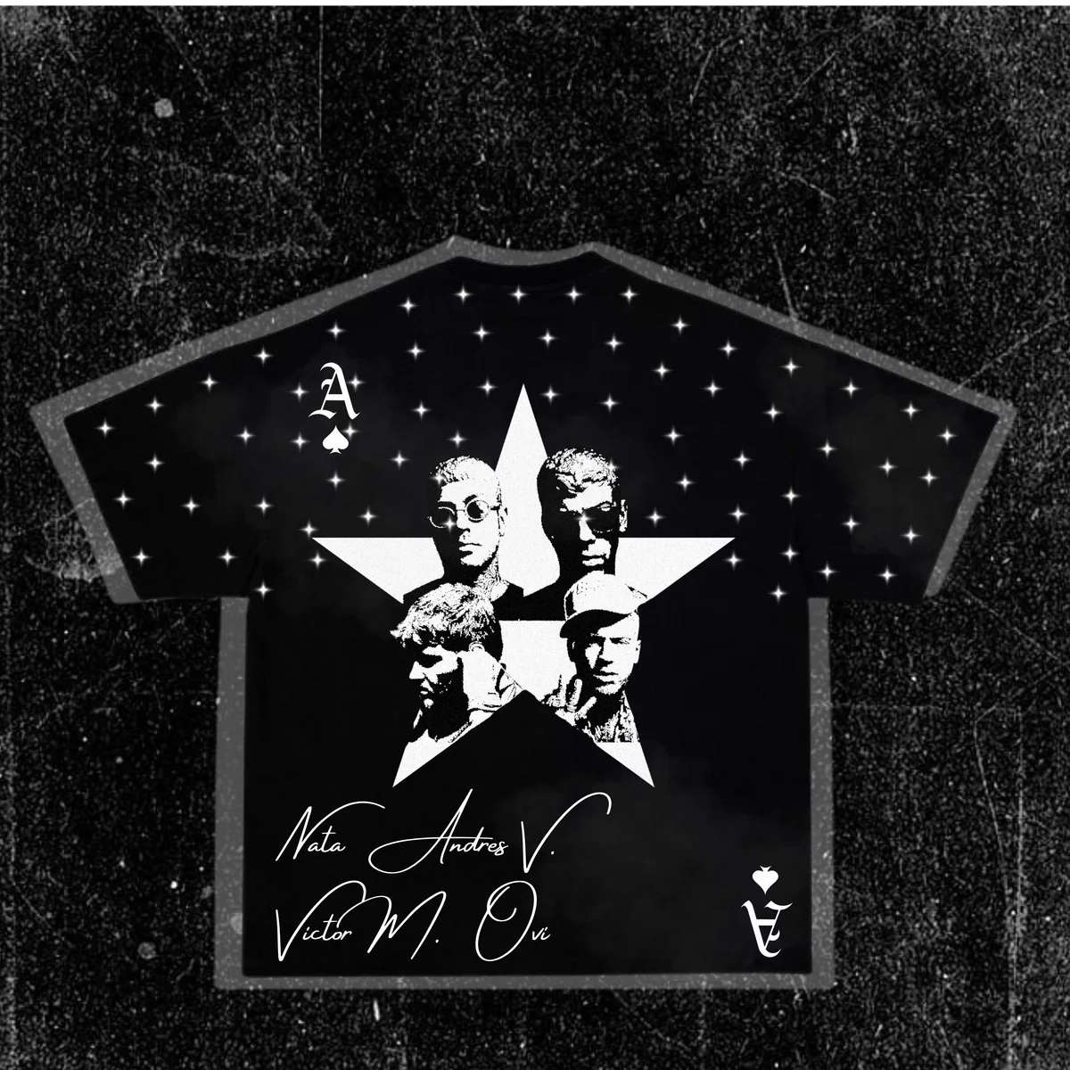 Espalda de Camiseta Los 4 Ases