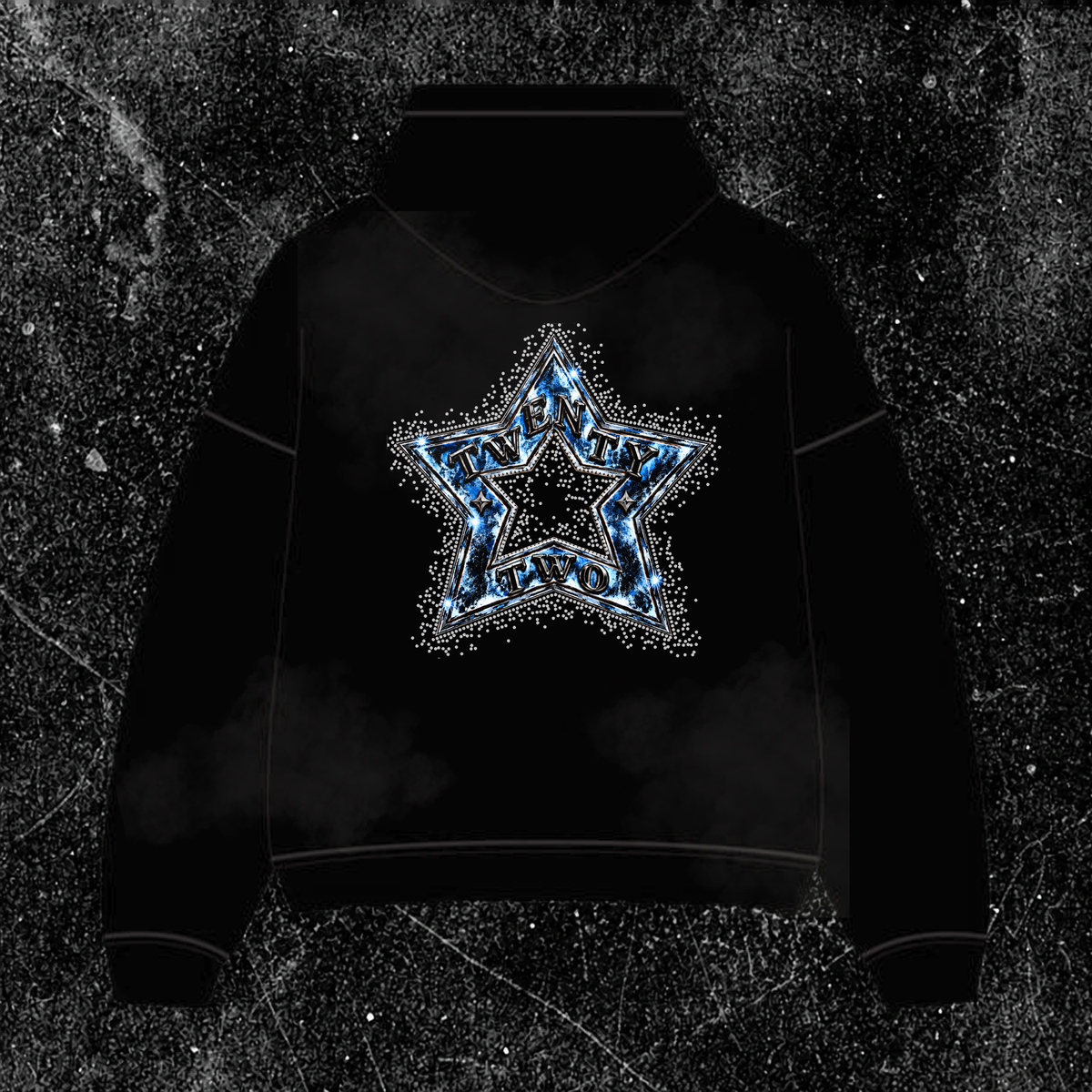 Espalda de BLUE BLESSED HODIE