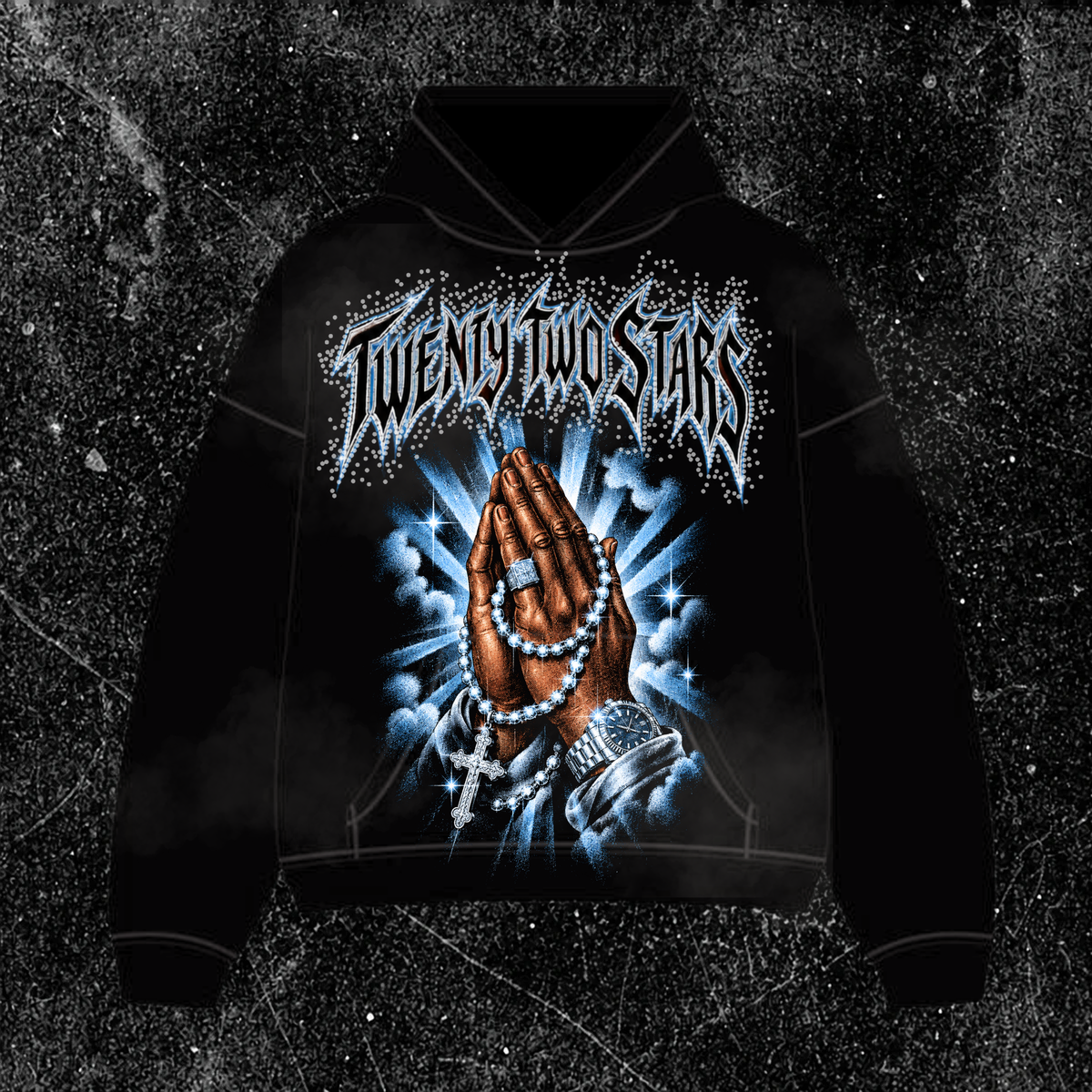 Frente de BLUE BLESSED HODIE