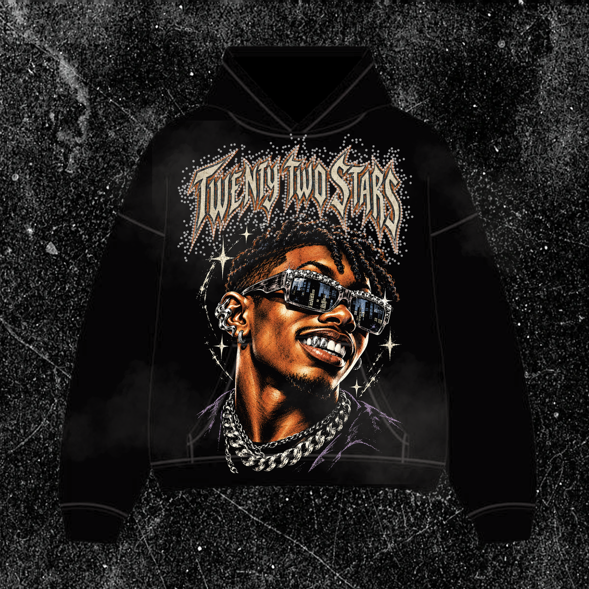 Frente de RICH LIFE HOODIE